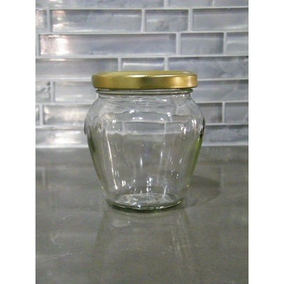 4 empty glass jars with lid 8 0z 6 0z different shapes STORAGE GIFTS CRAFTS - Picture 7 of 10